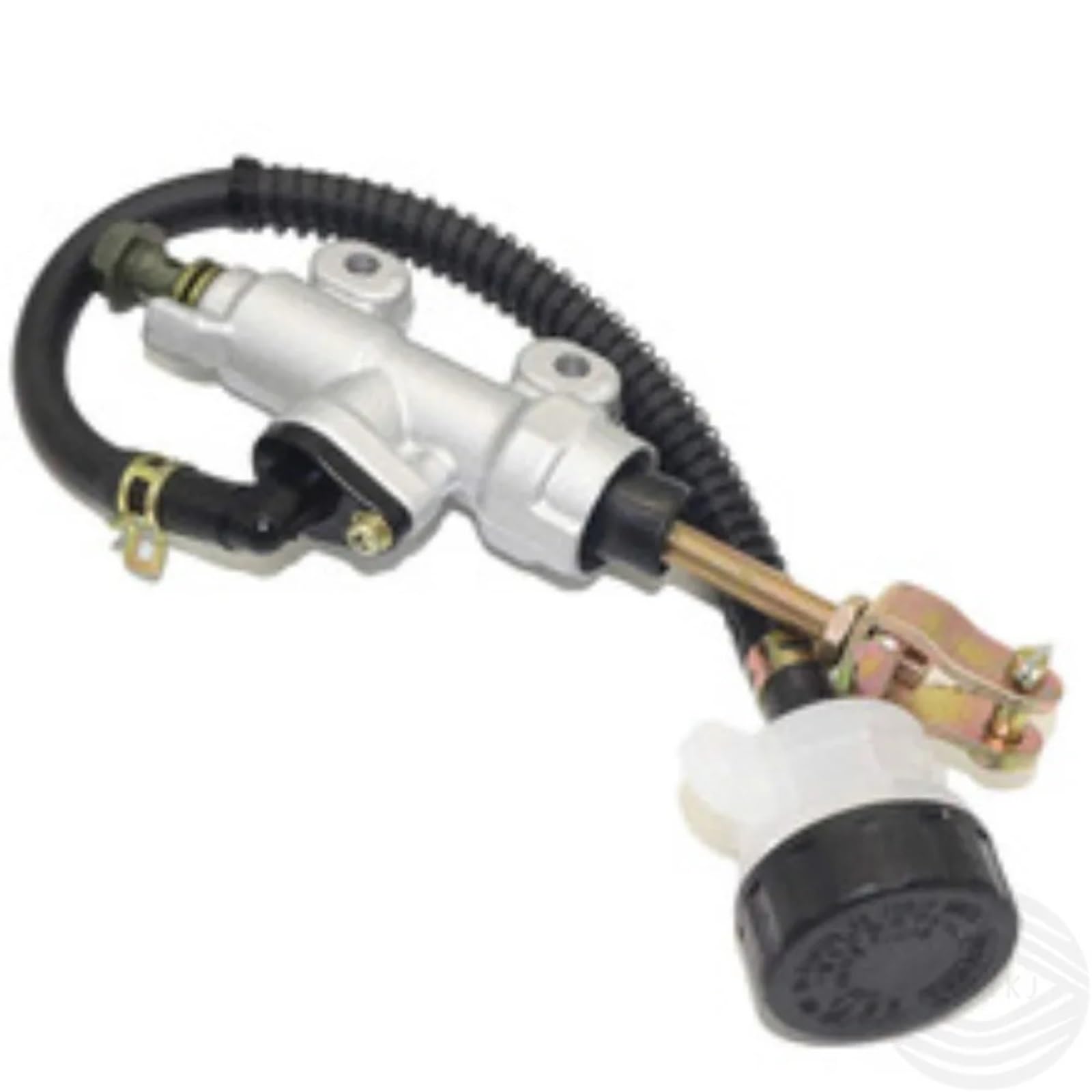 HYDBCNP Fit for Suzuki Fine 1PCS 45mm Motorcycle Rear Brake Pump Foot Hydraulic Refit Master Cylinder(Silvery)