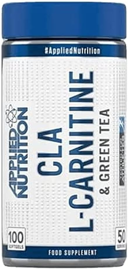 Applied Nutrition CLA L-Carnitine and Green Tea 100 Soft Gels 50Service 135g