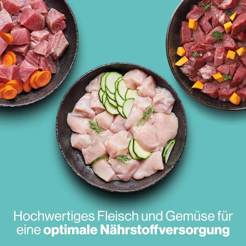 Pets Deli Getreidefreies Nassfutter Multipack Saucen Menü Huhn, Rind, Ente für Katzen 6 x 70g