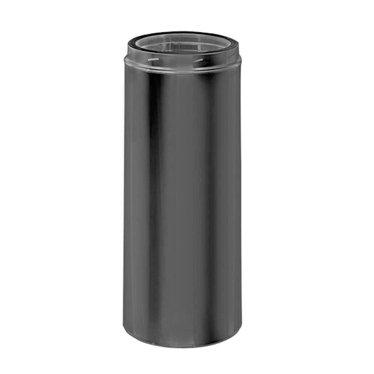 DURATECH Black Chimney Pipe - 12" (6DT-12B)