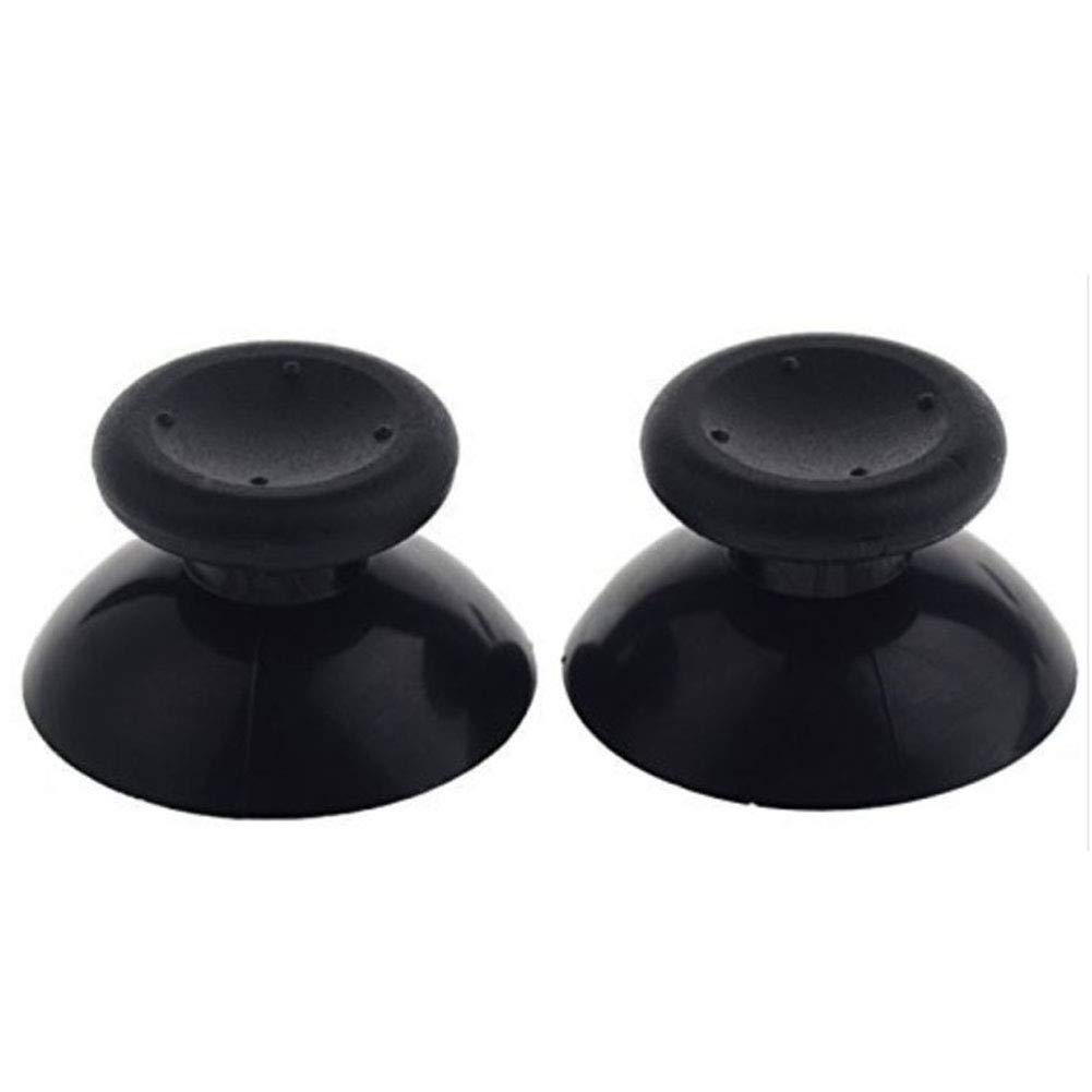 Gamer Gear Thumbstick Grips for Xbox 360 Controller - Replace Worn Analog Thumbsticks - 2 Pack Black Thumb Sticks