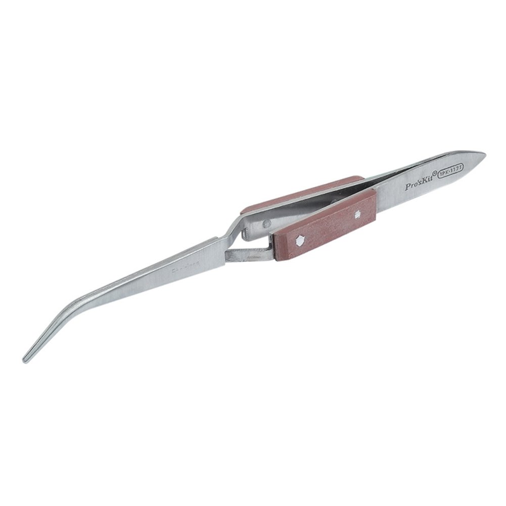 Proskit 1PK-117T 164mm Steel Cross-Leg Soldering Tweezer (Brown) (B00B7EZNHI) Amazon Price History, Amazon Price Tracker