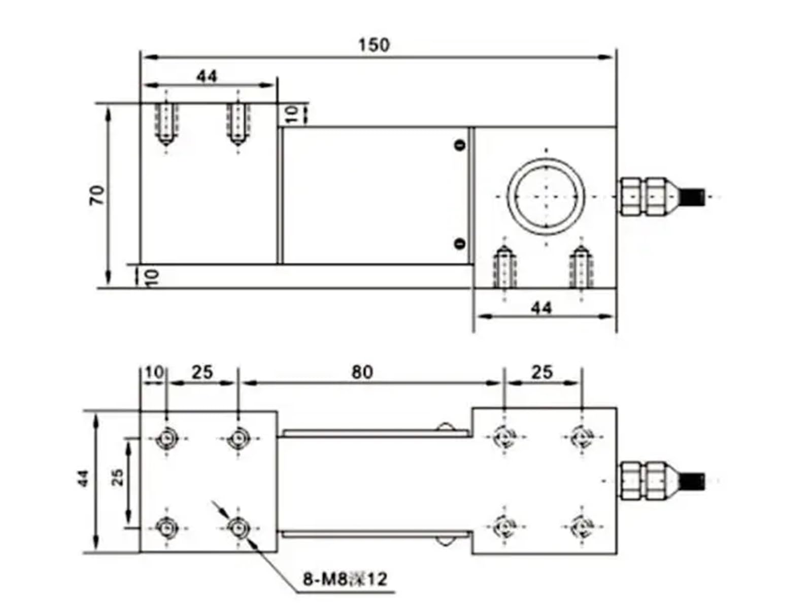 DYX-307 Sensore di peso a trave a sbalzo Prova di impatto del automatico di misurazione della forza Cella di carico 20 kg 50 100 kg 200 300 kg | 50kg