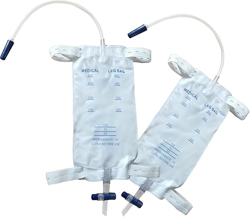 Miniatura 1 de Paquete de 10 bolsas de catéter para pierna bolsa de drenaje urinario (16.9 fl oz)