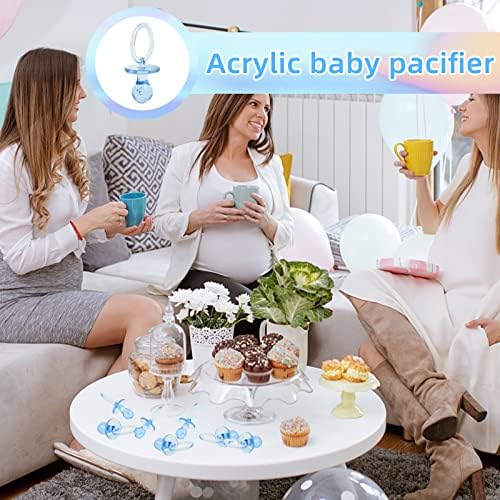 Miniatura 4 de 50 chupetes de plástico para baby shower, de 2.75 pulgadas, para baby shower, baby shower, espectáculo de género, decoración de fiesta, baby shower,