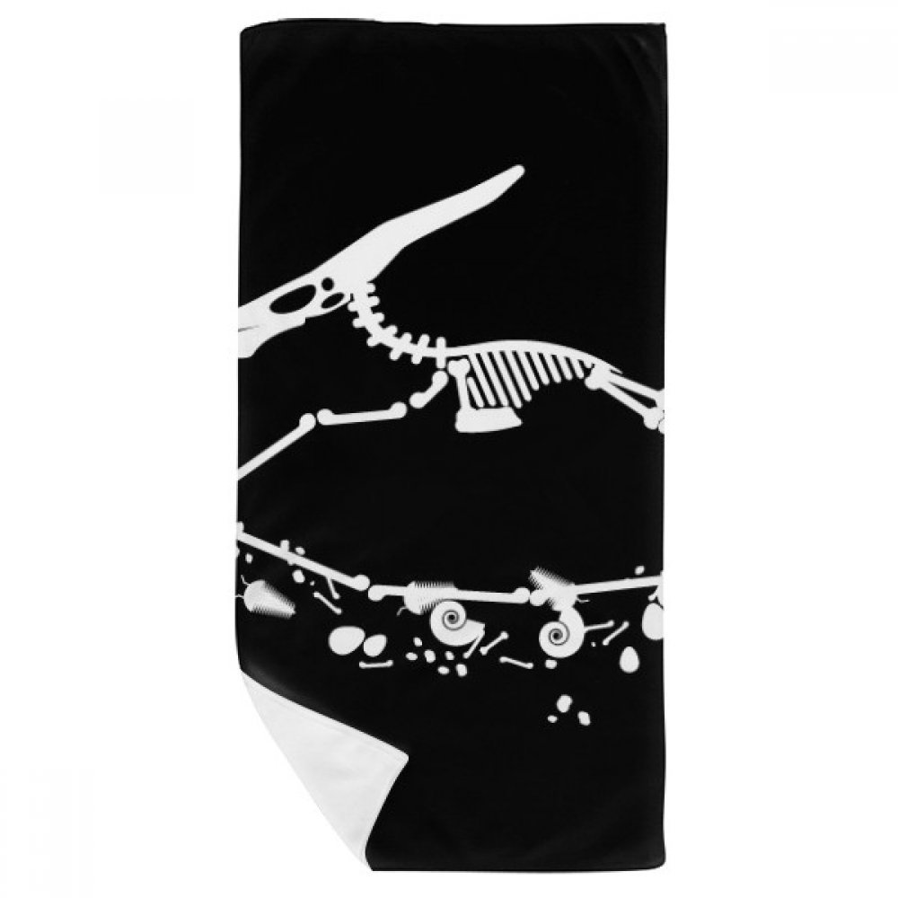 Serviette de bain doux dinosaure miniature linge haut de gamme bébé 35x70cm
