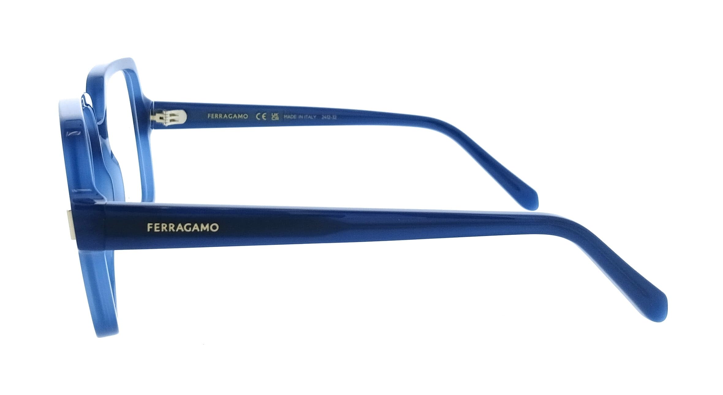 GAFAS FERRAGAMO SF3031 - C: OPALINE BLUE Eye Size: 56 Puente: 17 Salud y cuidado personal