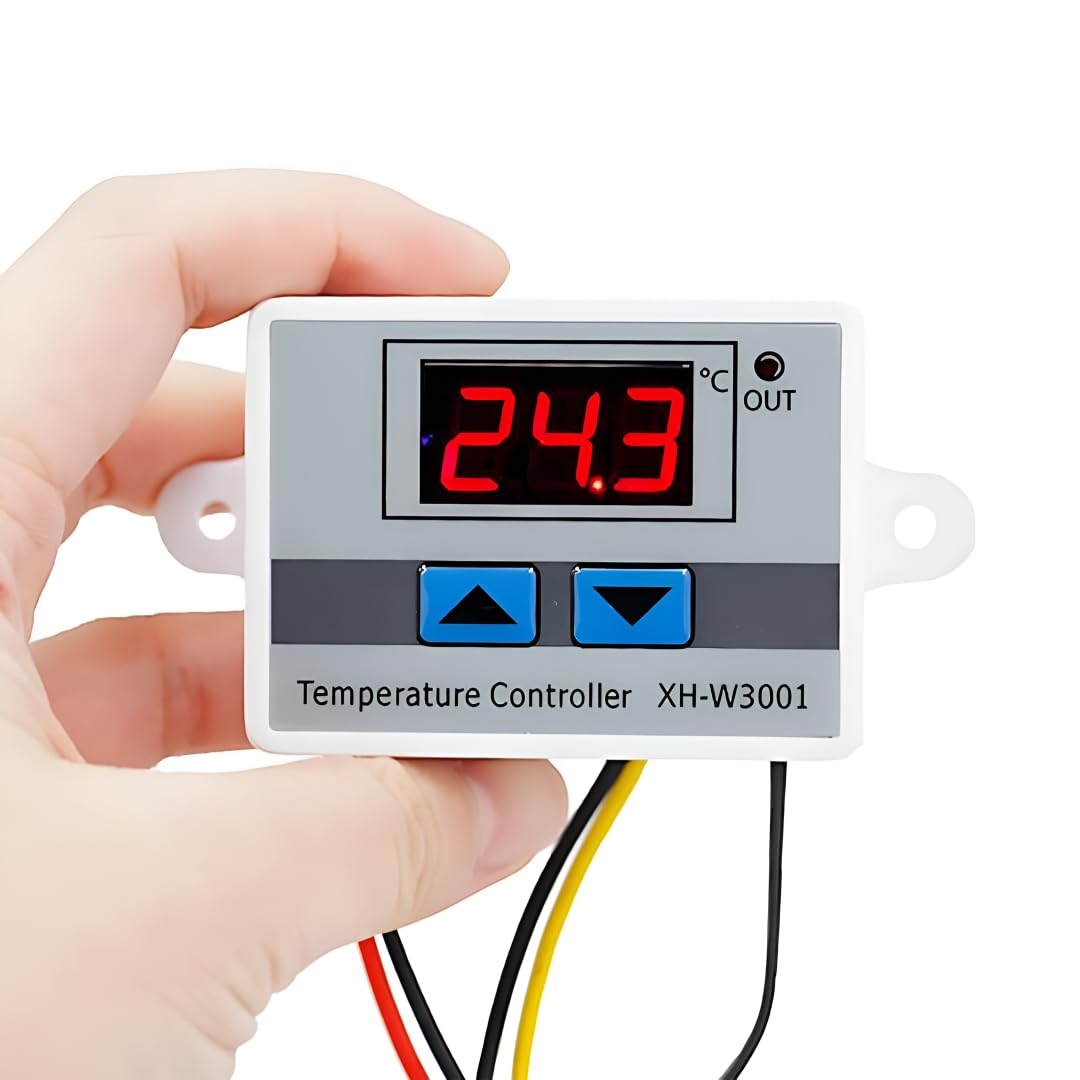 Vinesto XH W3001 Digital Temperature Controller with LED Display for Incubator Hatching Aquarium Greenhouse AC Cooling Heating Control Module with Sensor-image-12