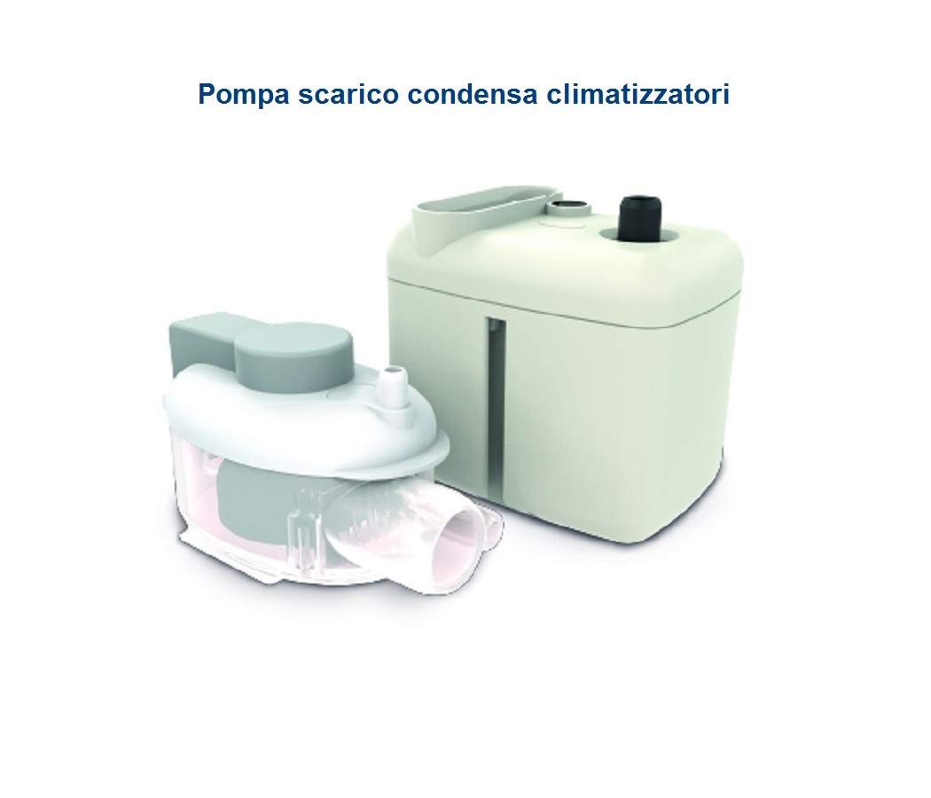 Sauermann - Bomba de drenaje de condensación de pistón Si-27 para aire acondicionado, color turquesa, de aluminio, moderna y decorativa