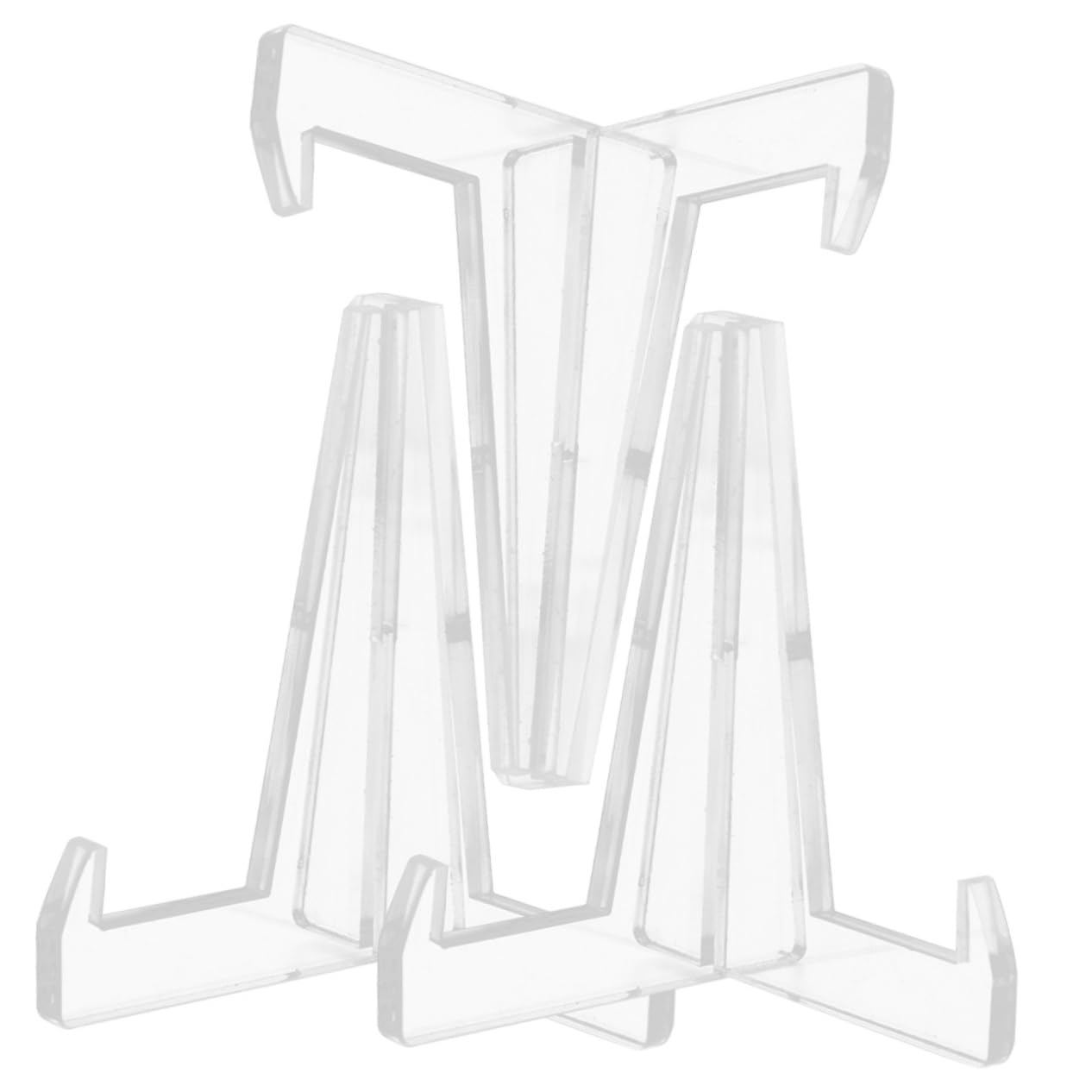 FUNOMOCYA 3Pcs Acrylic Display Stand Photo Display Holder for Plates Artwork and Medals Versatile Easel Rack for Office and Home Decoration