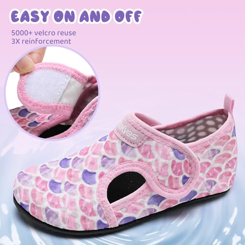 Image of WateLves Kids Water Shoes Toddler Girls Boys Barefoot Non-Slip Quick Dry Aqua Socks for Beach Swim Walking