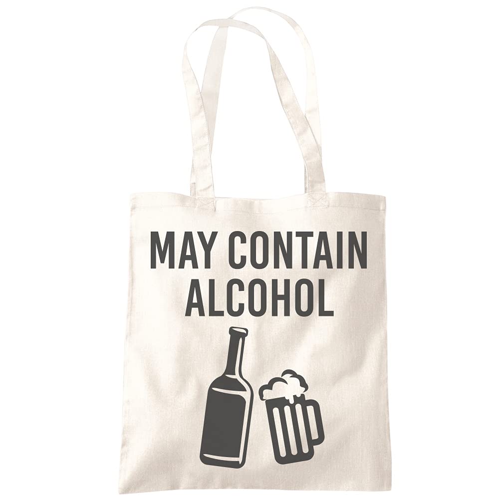 May Contain Alcohol Beer Wine Bottle - Tote Shopping Bag