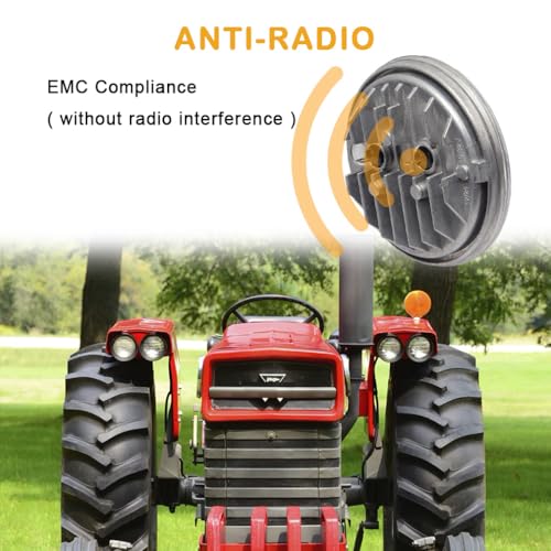 Hooma Par 36 Glühbirne Arbeitsscheinwerfer Led 12V Traktor Rund LED Scheinwerfer 12V 24V 4.5 Zoll Kompatibel mit John Deere/Massey Fusion/Ford New Holland