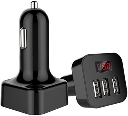 LR 3USB Cargador de Coche Posicionamiento Bluetooth Monitoreo de Voltaje de la bater?a Pantalla de visualizaci?n Cargador de tel?fono m?vil,Black LR 3USB Cargador de Coche Posicionamiento Bluetooth Monitoreo de Voltaje de la bater?a Pantalla de visualizaci?n Cargador de tel?fono m?vil,Black