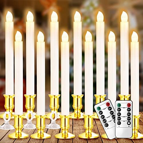 YAUNGEL Window Candles, 8 Pack LED Battery Operated