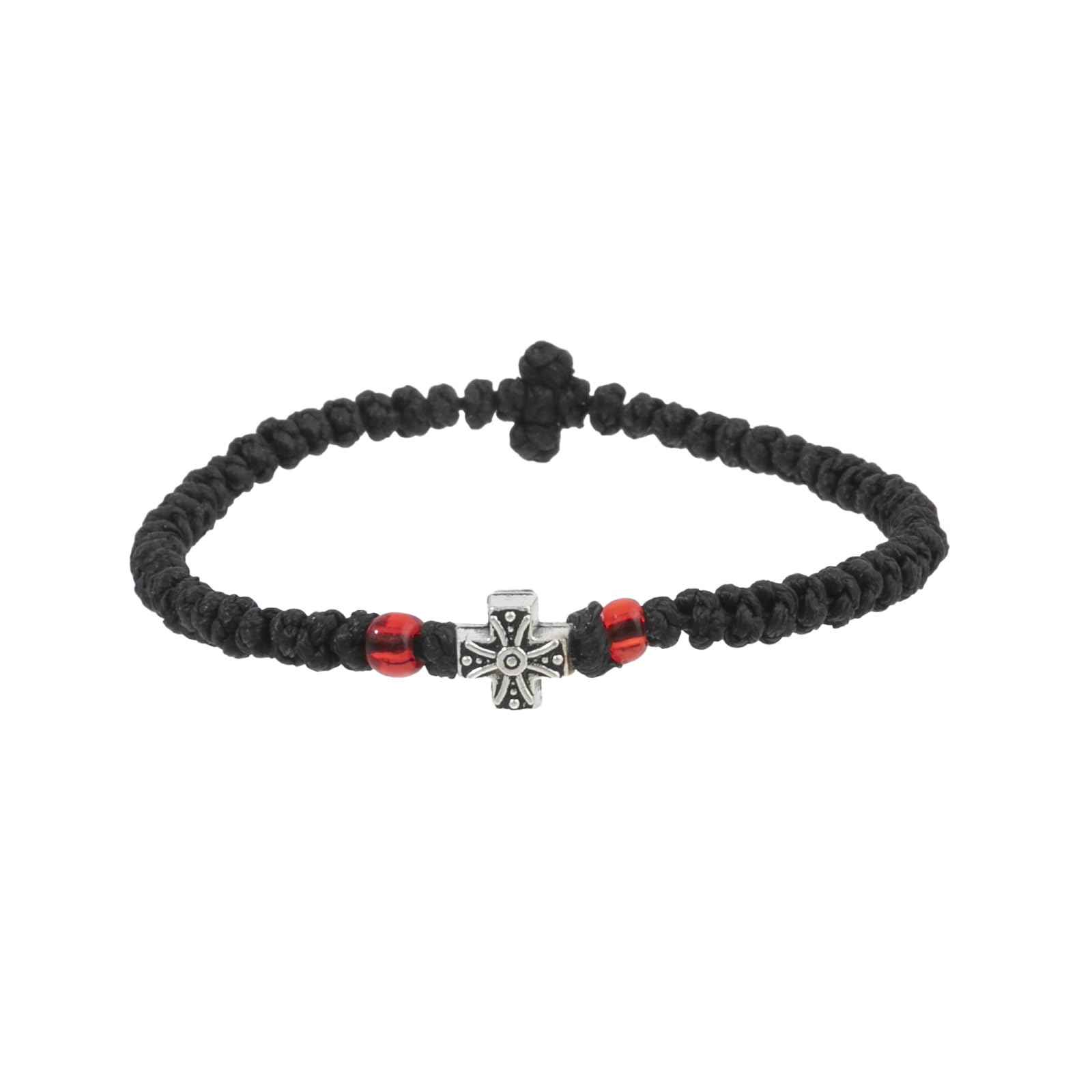 Stylish Crucifix Braided Rope with Adjustable Closure Handcrafted Detail Religious Meaning Everyday Use Crucifix