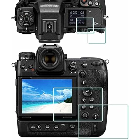 ULBTER Screen Protector for Nikon Z9 Z8 Z 8 Z 9 + Top Screen [2+2Pack], Tempered Glass Cover 0.3mm 9H Hardness Anti-Scrach Anti-Fingerprint Anti-Bubble Cover