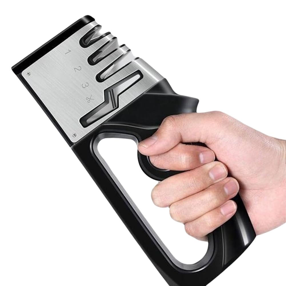 Vjsujehgy Fast Grinder Handheld Multi-Function Grinding Tool Kitchen Helper Knife Sharpener
