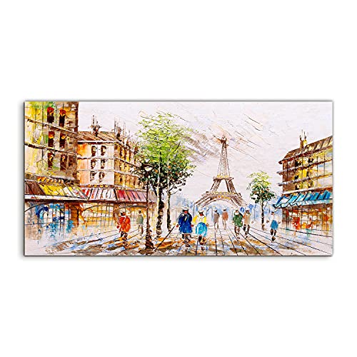 Photo sur acrylique Paris Eiffel 120x60cm avec finition verre Premium