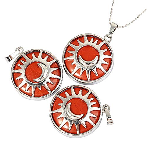 Nupuyai Tree Symbol Stone Pendant Necklace for Unisex, Pendants with Chain 19.5" Chakra Jewelry3