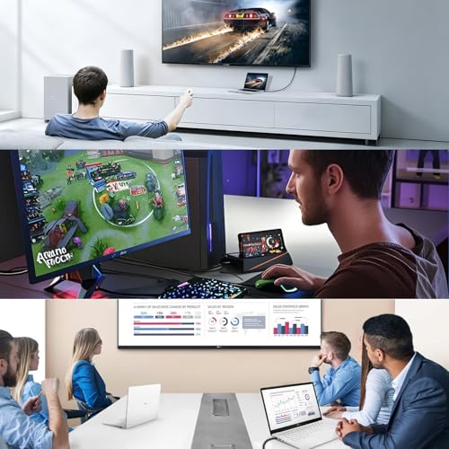 Adaptador USB hembra a HDMI macho 2 en 1 1080P miniatura 6