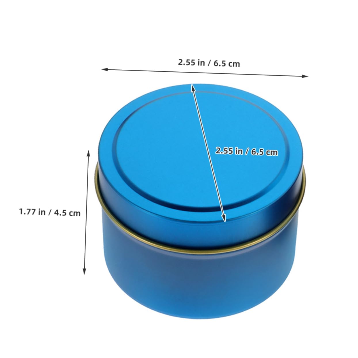 Ciieeo Metal Can Replacement Tin Candle Storage Holders Lids DIY Candle Making Kit for Home Decor