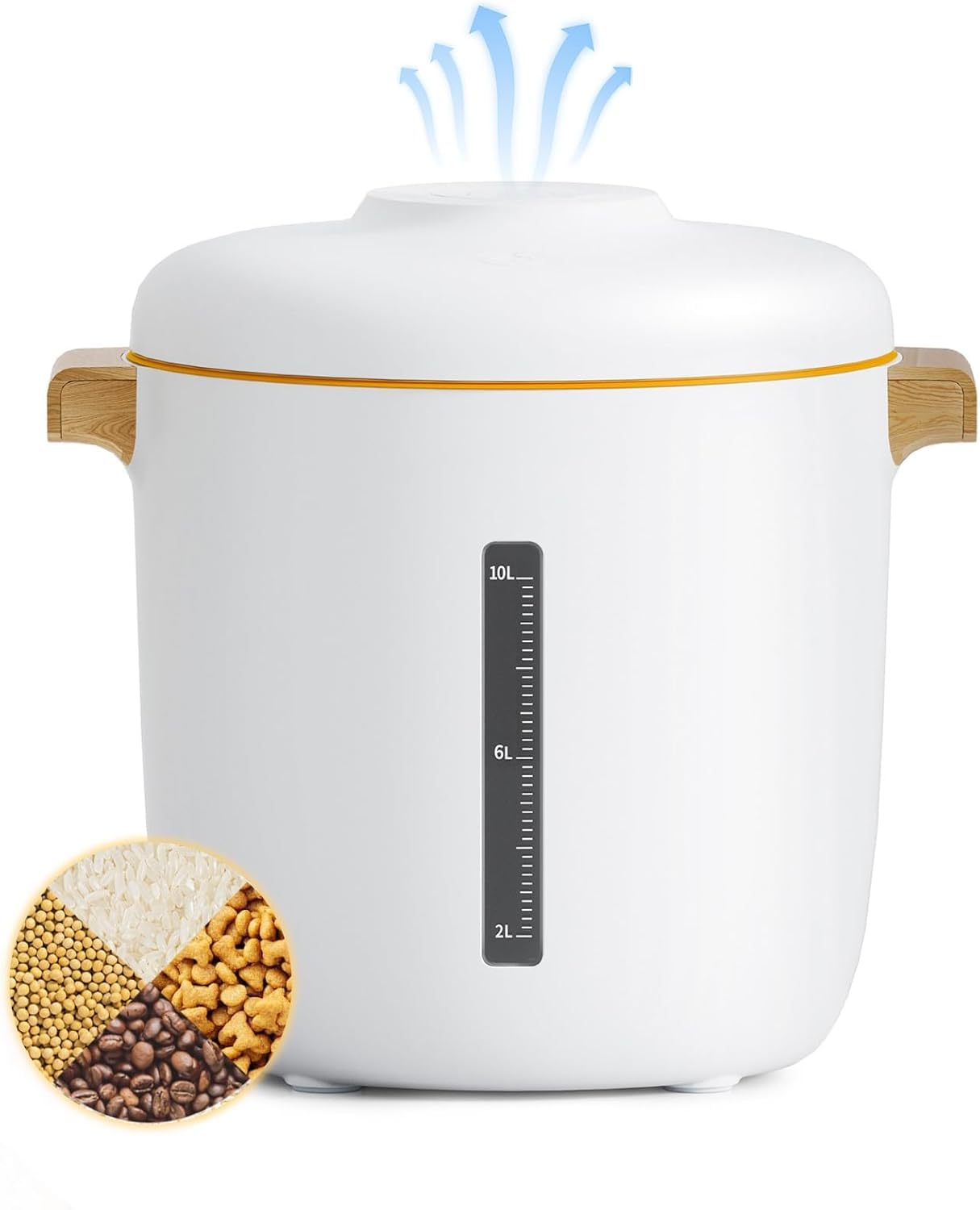 充電式長持ち静音デザイン 自動真空保存容器 7L5kg Amazon｜【2025アップデート】真空保存容器 自動真空 密閉 保存容器