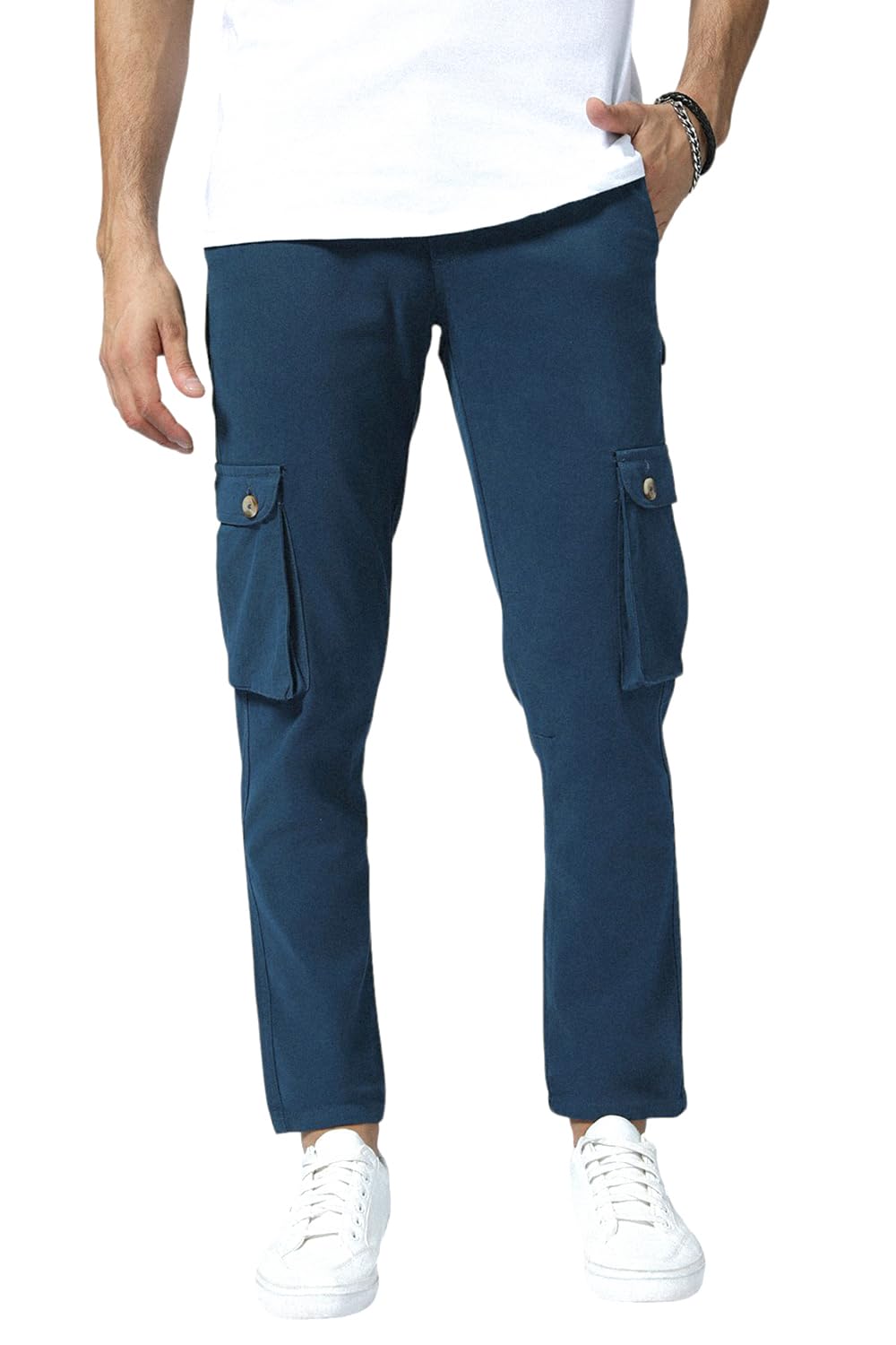 Men Cargo Trousers-image-35