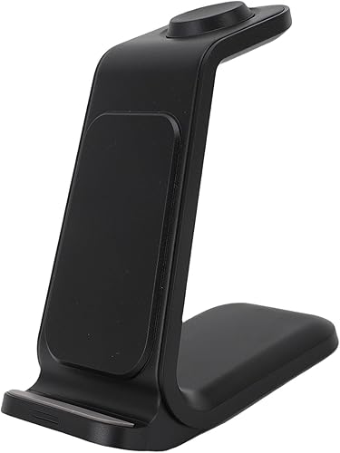 Miniatura 6 de PUSOKEI Cargador inalámbrico de 15 W Uso flexible para auriculares Android Phone Watch Ideal para necesidades de carga en movimiento (negro)