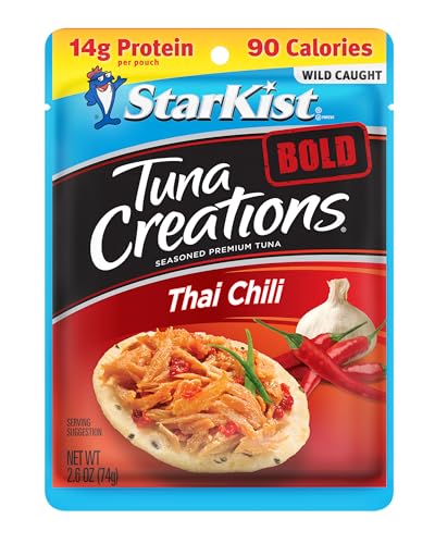 Image of StarKist Tuna Creations BOLD Thai Chili Style Pouch (2.6 oz - 1 Pack) Wild Caught, High Protein Shelf Stable Seafood, Gluten Free, Soy Free, No Draining, Ready to Eat for Salads and Sandwiches