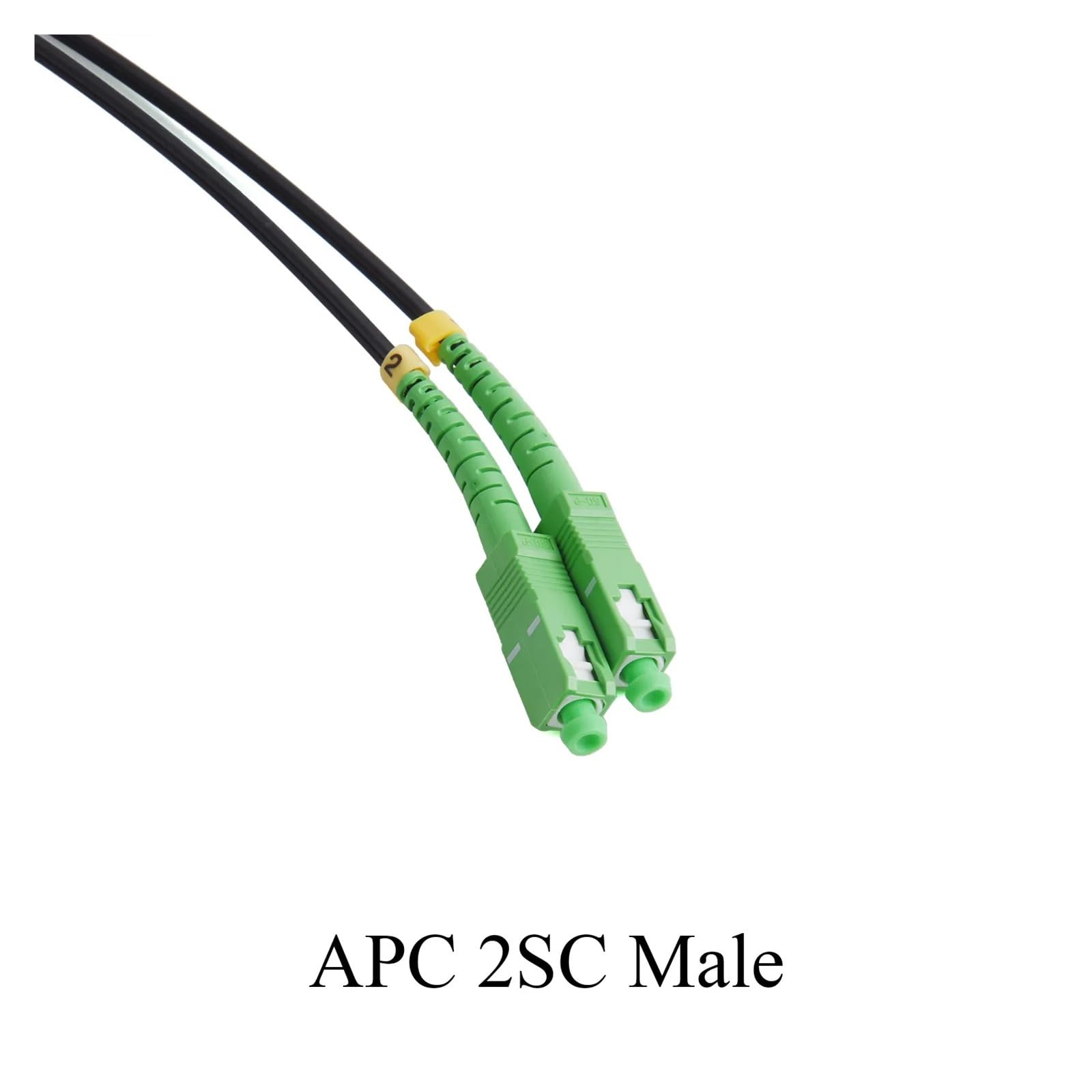 Pigtail de Fibra Óptica 2-Core APC2SC Exterior SM Simplex 60-100M(100m)