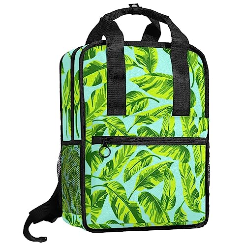Sac à dos pour garçons ergonomique vert exotique pour soulager le dos