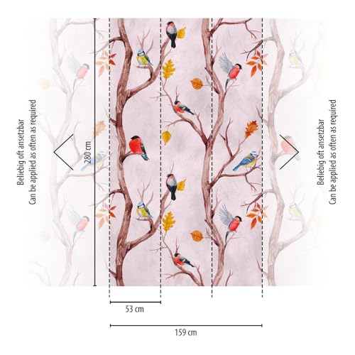Livingwalls Cottage The Wall Non-Woven Wallpaper 1.59 m x 2.80 m Pink Brown Yellow Made in Germany 382301 382301 - Image 2