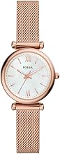 Fossil Carlie Analog White Dial Women's Watch - ES4433