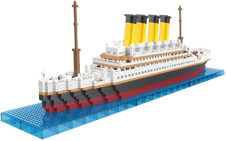 (incomplete) 2035 pcs titanic mini building blocks set for adults - micro toy building bricks model kit - educational architecture model gift for teens and adults age 14+