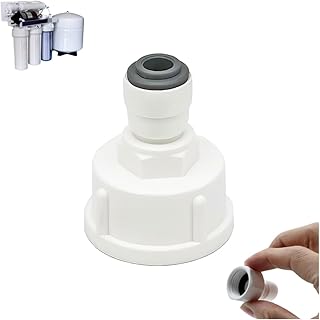 Conector Rápido Filtro Agua, 1/4" a 3/4" Rosca Hembra Accesorios de Filtro, Conectores Purificadores de Agua, Adaptador Osmosis de Tubería, Rápida Conexión Accesorios para Sistemas de Ósmosis Inversa