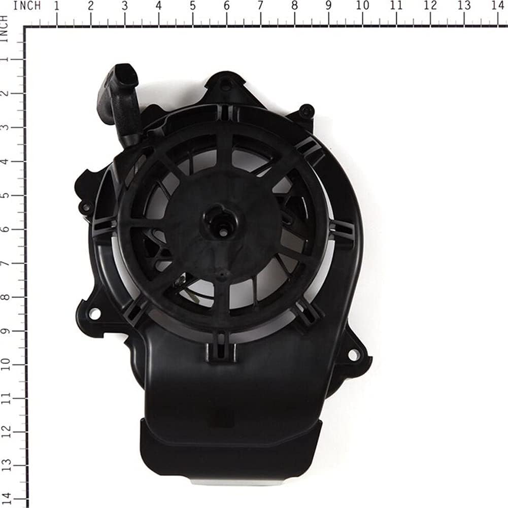 Garvee Arrancador de Retroceso para Cortacésped con Motor Compatible con Serie 594062 Tirador de Arranque Manual de ABS Resistente con Cuerda de Nailon Recambio de Alta Durabilidad para Jardín Negro