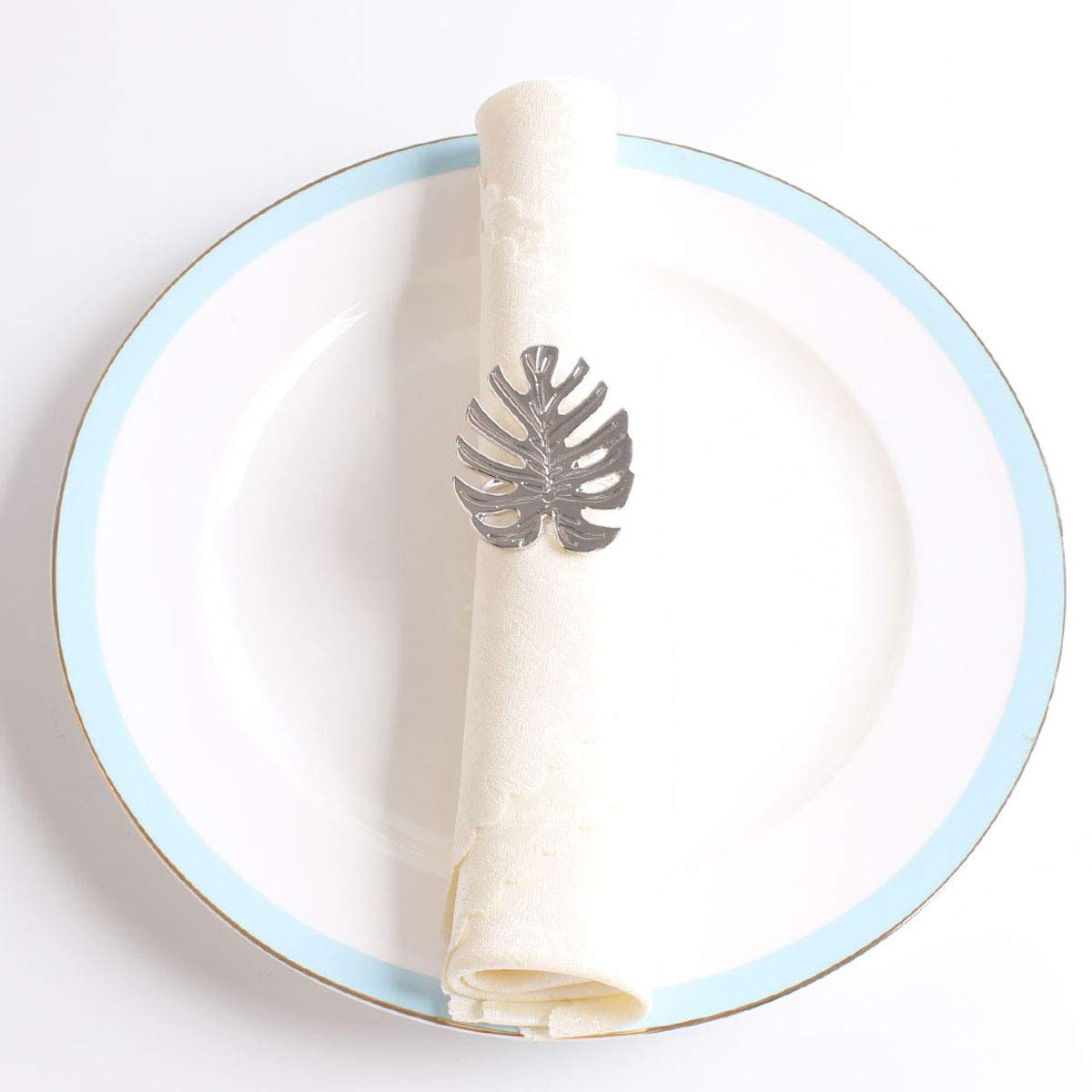 Angel Isabella, LLC Fall Thanksgiving Napkin Holder Burlap Napkin Rings Maple Pine Cone Thanksgiving Fall Harvest Napkin Holder (8)