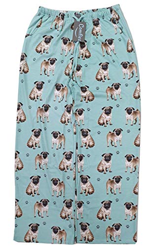 Collections Etc E & S Imports Women's Pug Dog Lounge Pants - Pajama Pants Pajama Bottoms - Medium #TOP2