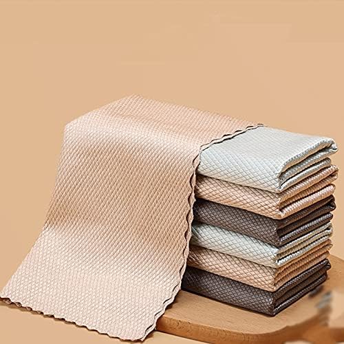 10pcs Mixed Color Wipe Glass Cleaning Cloth is Not Easy to Shed Lint, Kitchen Table and Dish Towels Will Not Leave Marks