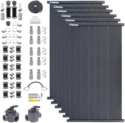 SolarPoolSupply Triple Threat MAX Solar Pool Heating System Ultimate Performance Package for Above Ground & Inground Swimming Pools (6-4