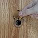 Peephole Cover for Home, Door Viewer Peep Hole Solid Brass Peephole Protector Peep Hole for Door with Self Adhesive Installation Tool Use for Hotel Dormitory Office (Bronze)