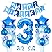 O-Kinee 3er Anniversaire Décorations,Décoration d'anniversaire Ballon,3ère Happy Birthday Balloons,Fête Décorations de Fête d'anniversaire, Chiffre 3 Ballons,Latex Ballon,Happy Birthday Decoration