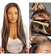 FABA Stright Ombre Lace Front Wig Human Hair 13x4 Colored Lace Front Wig For Black Women Human Ha...