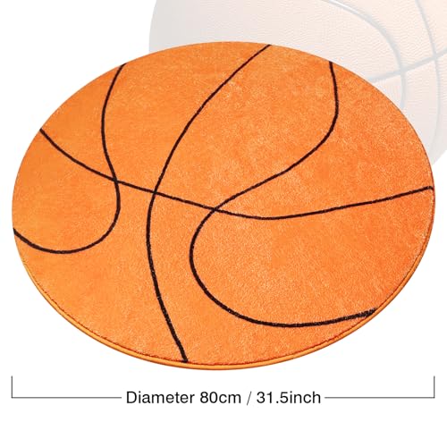 Tapete redondo de baloncesto 31 pulgadas miniatura 3