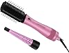 Lee Stafford Hair Dryer Blowdry Brush | Wet to Dry Round Air Styler - Blow Drying, Curling, Straighten, Best Thermal Hotbrush Tools, Adds Shine & Volume, 2 Interchangable Attachments