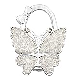 Butterfly Foldable Handbag Hanger,Folding Purse Table Hook Holder,Foldable Purse Hook,Purse Holder Stand for Table (R)