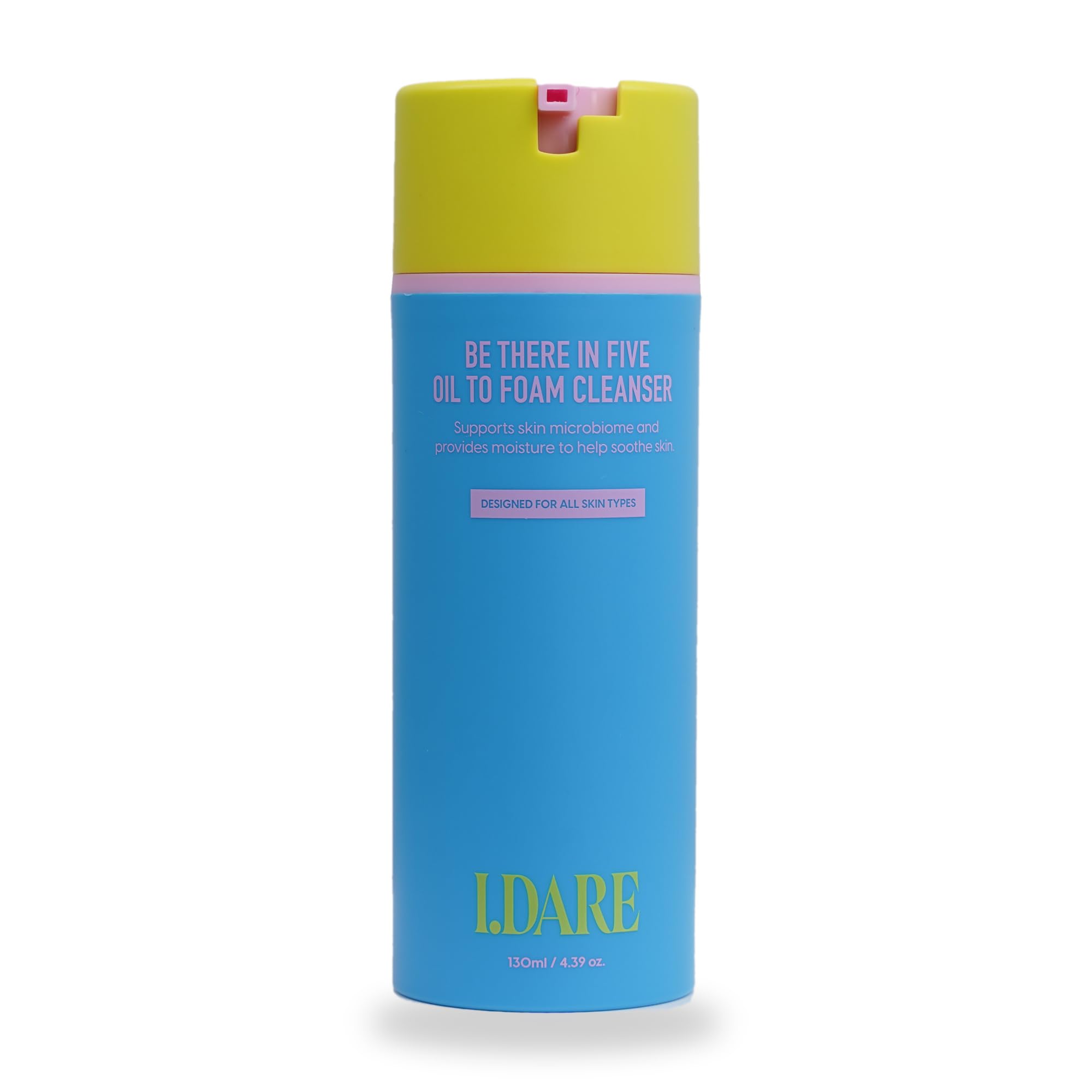 I.DARE Be There In Five Oil to Foam Face Wash & Makeup Remover 4.4oz | Korean Skincare, Face Cleanser, Facial Cleanser, Gentle Cleanser, Ceramides, Makeup Remover, Microbiome Support