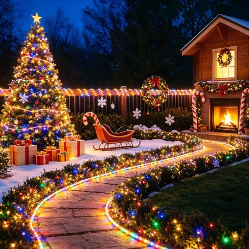 Slyuexu 100-LED 39' Solar Rope String Lights (Various) 6.99 + Free Shipping w/ Prime or on 35+ + 50% Off Code PV4IY7A7 - image 2