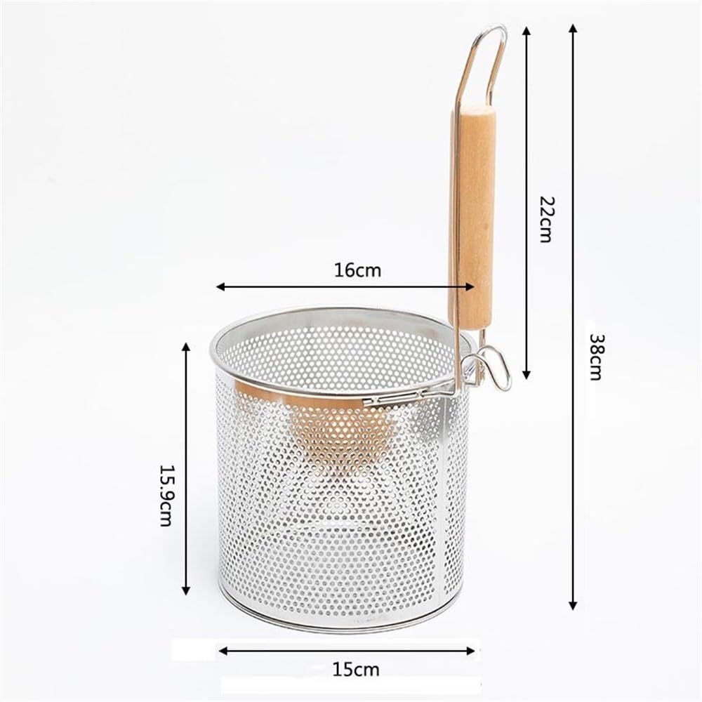Cesta para freidora Cesta for freír de acero inoxidable con asa(Medio)